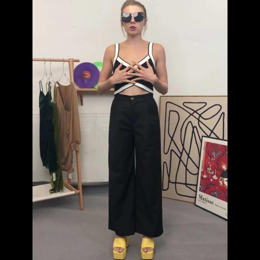 High waist trouser